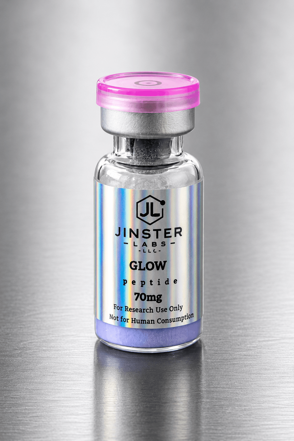 Glow product discounts with the best features in a glass vial from Jinster Labs.